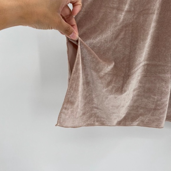 Free People Pink Velvet Solid Boho Tank - Picture 7 of 9